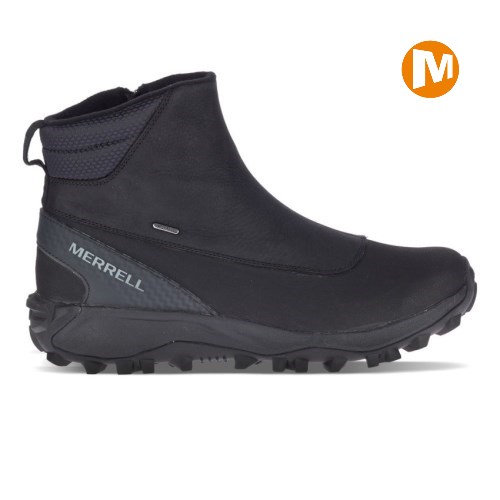 Merrell Thermo Kiruna Mid Zip Waterproof Winterstiefel Herren Schwarz [DE-QKNTJ]